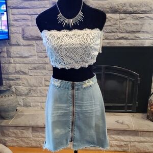 One Teaspoon  by Recolve Blue Jean Skirt. Size 26.
